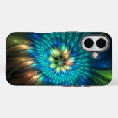 Lichtgevende Fantasie Bloem, Kleurrijke Abstracte Case-Mate iPhone Case (Achterkant (horizontaal))