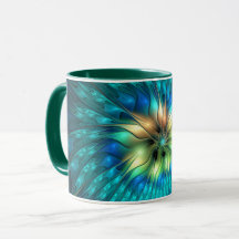 Lichtgevende Fantasie Bloem, Kleurrijke Abstracte 