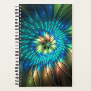 Lichtgevende Fantasie Bloem, Kleurrijke Abstracte Planner