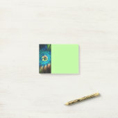 Lichtgevende Fantasie Bloem, Kleurrijke Abstracte Post-it® Notes (Op bureau)