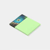 Lichtgevende Fantasie Bloem, Kleurrijke Abstracte Post-it® Notes (Schuin)