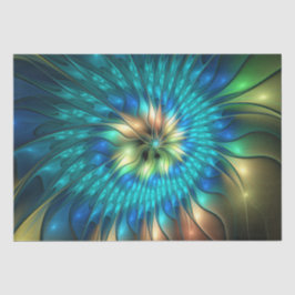 Lichtgevende Fantasie Bloem, Kleurrijke Abstracte  Tissuepapier