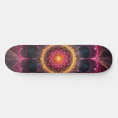 lichtgevende fractale bloem | Spiritueel kunstontw Persoonlijk Skateboard (Horizontaal)