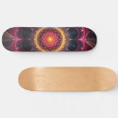 lichtgevende fractale bloem | Spiritueel kunstontw Persoonlijk Skateboard (Horizontaal)