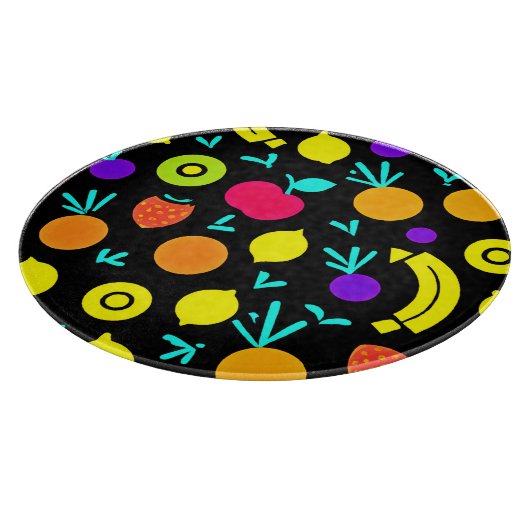 Lichtgevende Fruit Fiesta Snijplank (Hoek)