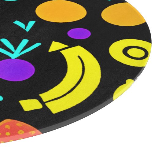 Lichtgevende Fruit Fiesta Snijplank (Hoek)