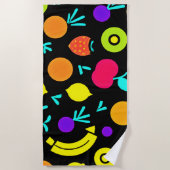 Lichtgevende Fruit Fiesta Strandlaken (Voorkant)