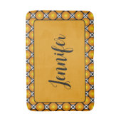 Lichtgevende Gouden Stippen Zwart Wit Patroonnaam Badmat (Voorkant Verticaal)