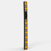 Lichtgevende gouden stippen zwart-wit rasterpatroo Case-Mate iPhone case (Achterkant/rechts)