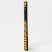 Lichtgevende gouden stippen zwart-wit rasterpatroo Case-Mate iPhone case (Achterkant/links)
