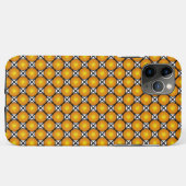 Lichtgevende gouden stippen zwart-wit rasterpatroo Case-Mate iPhone case (Achterkant (horizontaal))