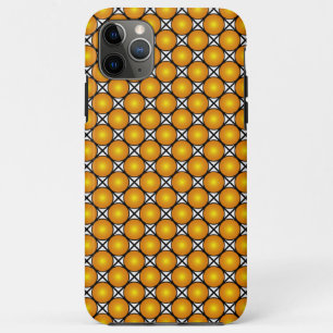 Lichtgevende gouden stippen zwart-wit rasterpatroo Case-Mate iPhone case