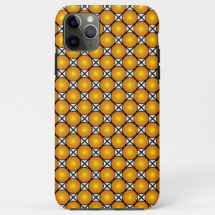 Lichtgevende gouden stippen zwart wit rasterpatroo Case-Mate iPhone case