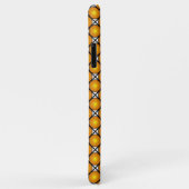 Lichtgevende gouden stippen zwart wit rasterpatroo Case-Mate iPhone case (Achterkant/rechts)