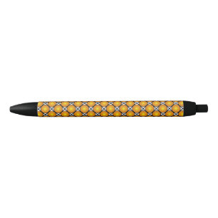 Lichtgevende gouden stippen zwart wit rasterpatroo zwarte inkt pen