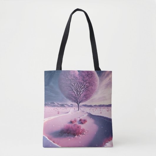 Lichtgevende Hart van de Nacht Tote Bag (Voorkant)