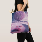 Lichtgevende Hart van de Nacht Tote Bag (Dichtbij)