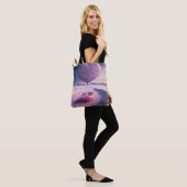 Lichtgevende Hart van de Nacht Tote Bag (Op model)
