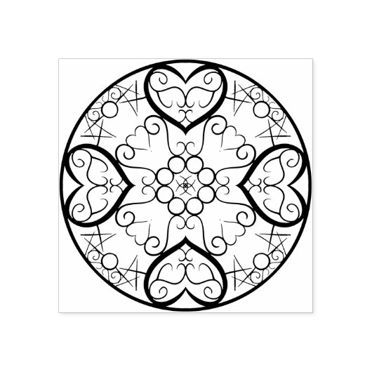 Lichtgevende harten rubberstempel (Afrduk)