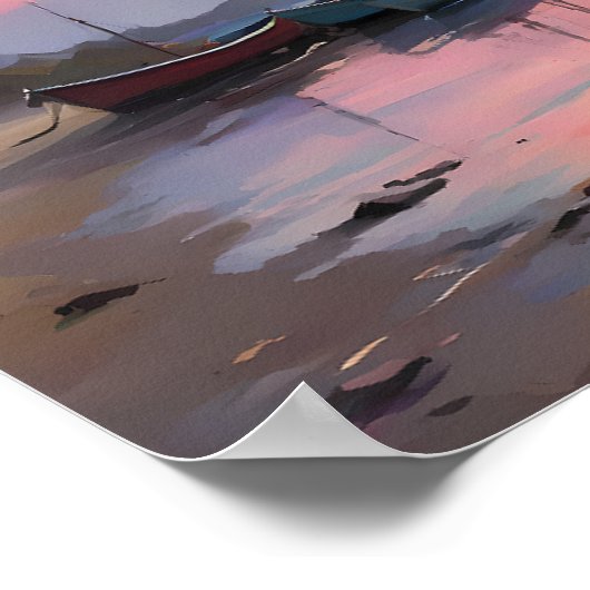 Lichtgevende impressionistische schilderkunst aan  poster (Hoek)