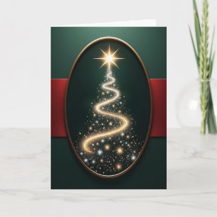 Lichtgevende kerstkaart kaart