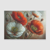 Lichtgevende klaprozen decoupage tissuepapier (Voorkant)