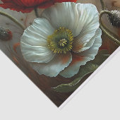 Lichtgevende klaprozen decoupage tissuepapier (Detail)