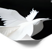 Lichtgevende kudde in donkere leegte perfect poster (Hoek)