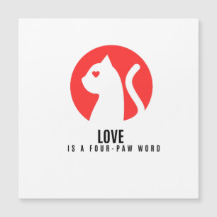 Lichtgevende Liefde Kat Silhouet