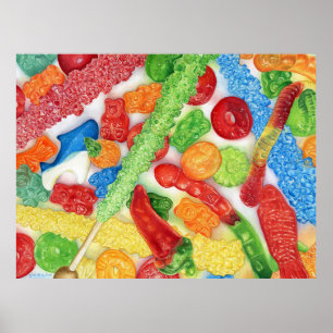 lichtgevende lollies poster