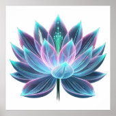 Lichtgevende Lotus Poster (Voorkant)