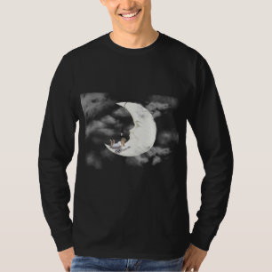 Lichtgevende Maan Sikkel Heren Lange Mouwen - Cele T-shirt