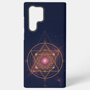 Lichtgevende Mandala van Gouden Harmonie Samsung Galaxy Hoesje