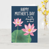 Lichtgevende Moederdag Image Card Kaart (Gele Bloem)