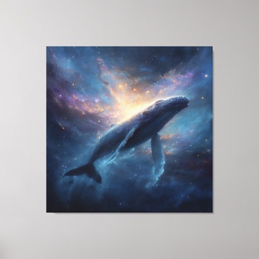 Lichtgevende Nevel Bochelrug Canvas Afdruk (Voorkant)