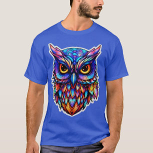 Lichtgevende Nocturne Holografische Uil Splendor 1 T-shirt