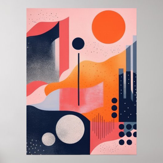 lichtgevende orbs poster (Voorkant)