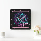 Lichtgevende Panther Phantom uurwerk gloed Vierkante Klok (Huis)