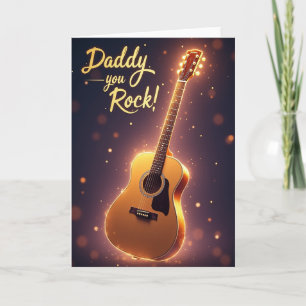 Lichtgevende Papa Je Bent Geweldig Kaart