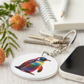 lichtgevende pinguïncharme sleutelhanger (Voorkant Rechts)