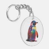 lichtgevende pinguïncharme sleutelhanger (Voorkant Links)