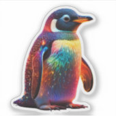 lichtgevende pinguïncharme sticker (Voorkant)
