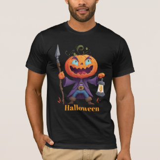 Lichtgevende Pompoen Heks Shirt