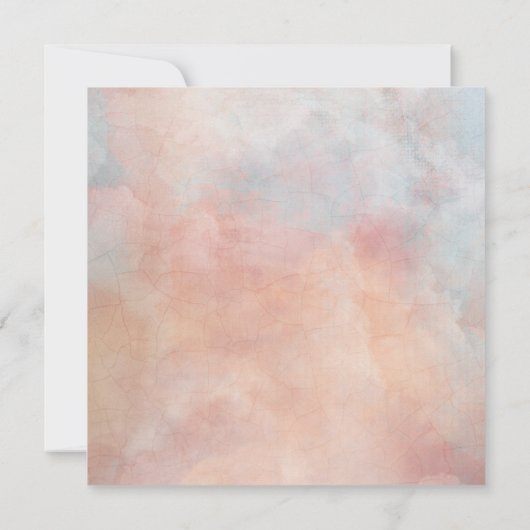 LICHTGEVENDE ROOS Elegante Moderne Bloemen Bruidsm Kaart (Achterkant)