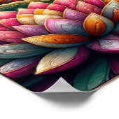 Lichtgevende Sereniteit: Lotusbloesems bij zonsopg Poster (Hoek)