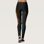 Lichtgevende Shell Design: Natuur in Neon Leggings (Achterkant)