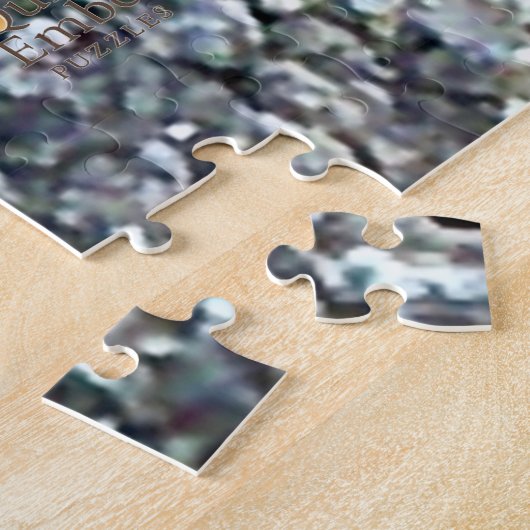 Lichtgevende smaragdgroene vleugels - Quiet Ember Legpuzzel (Zijkant)