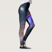 Lichtgevende Spiraalstelsel Kosmos Leggings (Rechts)