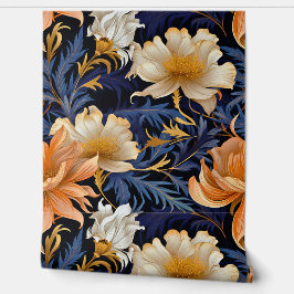 Lichtgevende sprookjesachtige tuin botanisch behang