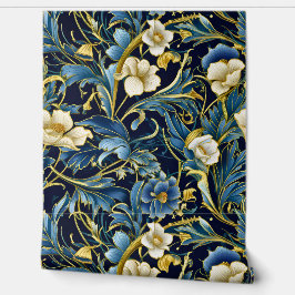 Lichtgevende sprookjesachtige tuin botanisch behang